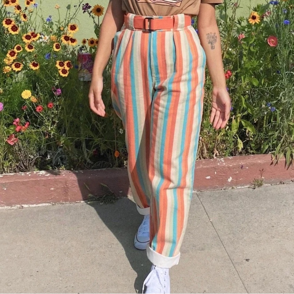 Gorgeous Lucy & Yak Sun Daze Addison in Earthy Rainbow in EUC